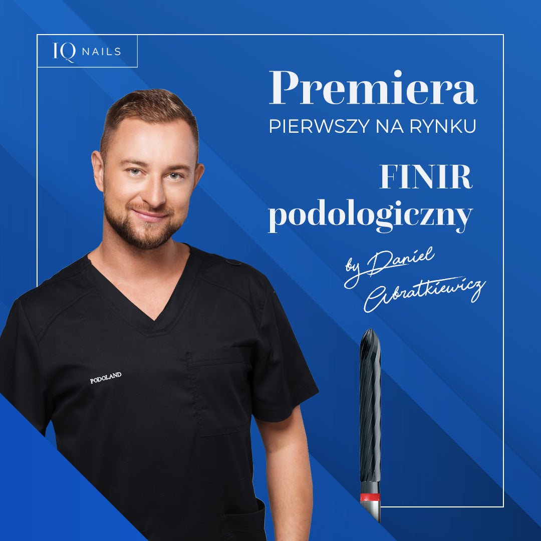 Podiatric Finisher with Black Coating - Gentle Cone Bit by Znany Podolog - iqnails