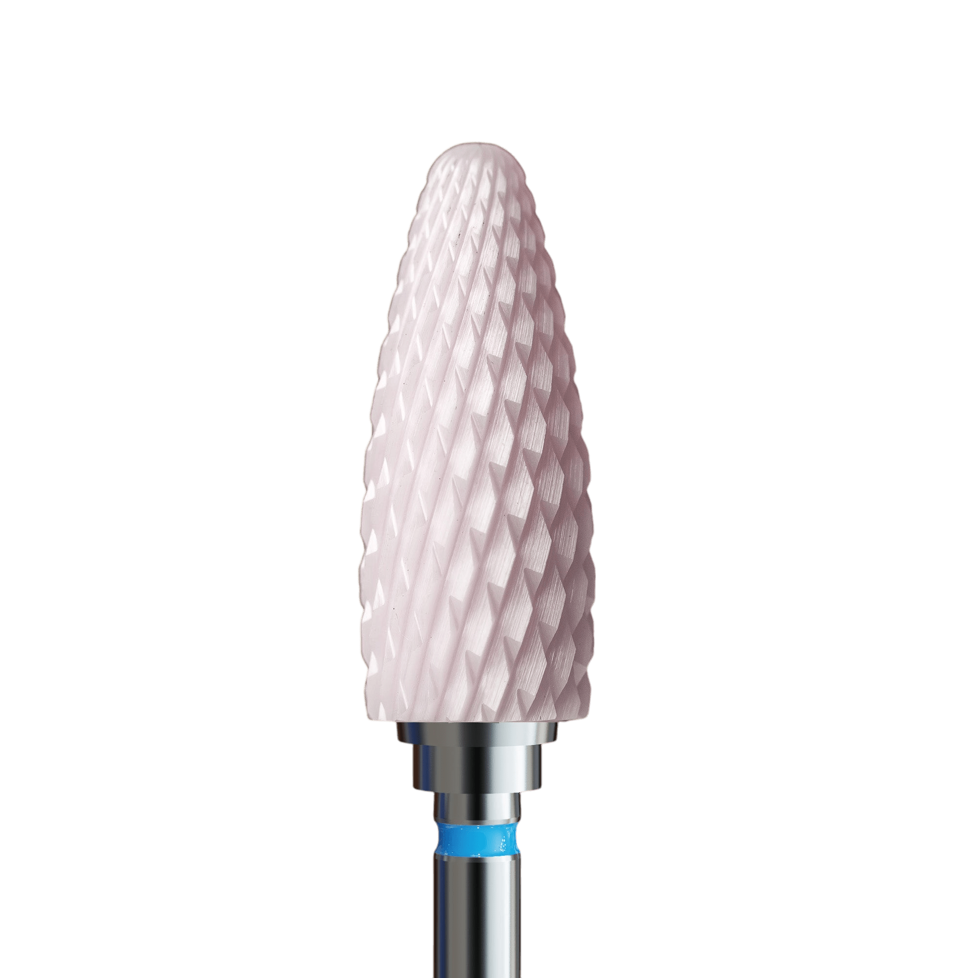 Pink ceramic bit for hybrid, gel and acrylic - cone - iqnails