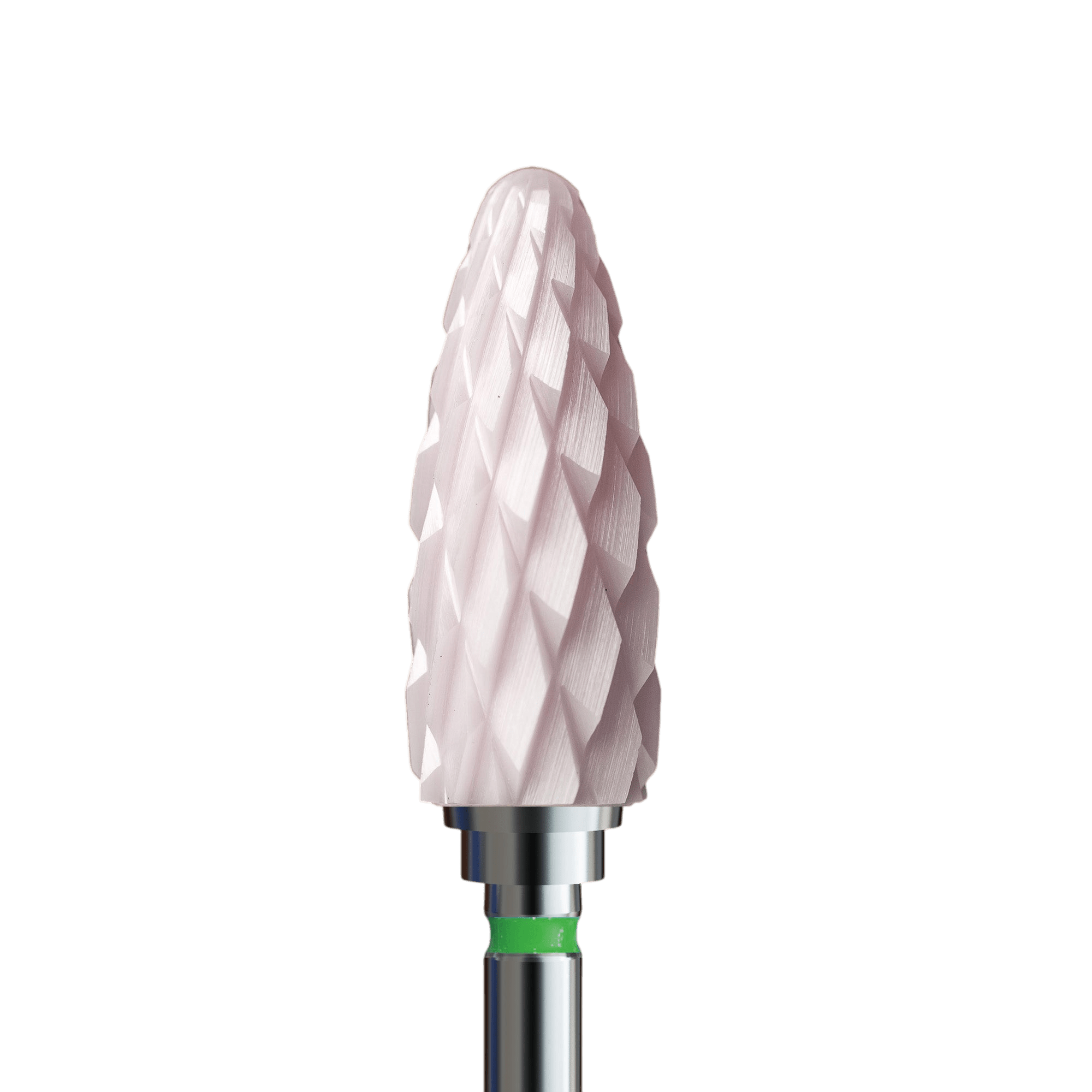 Pink ceramic bit for gel and acrylic - cone shape - iqnails