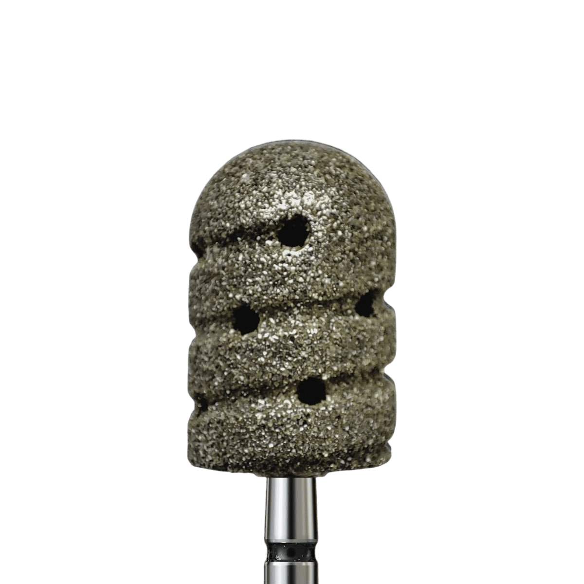 Diamond podiatric bit - extra-aggressive cylinder with holes - iqnails