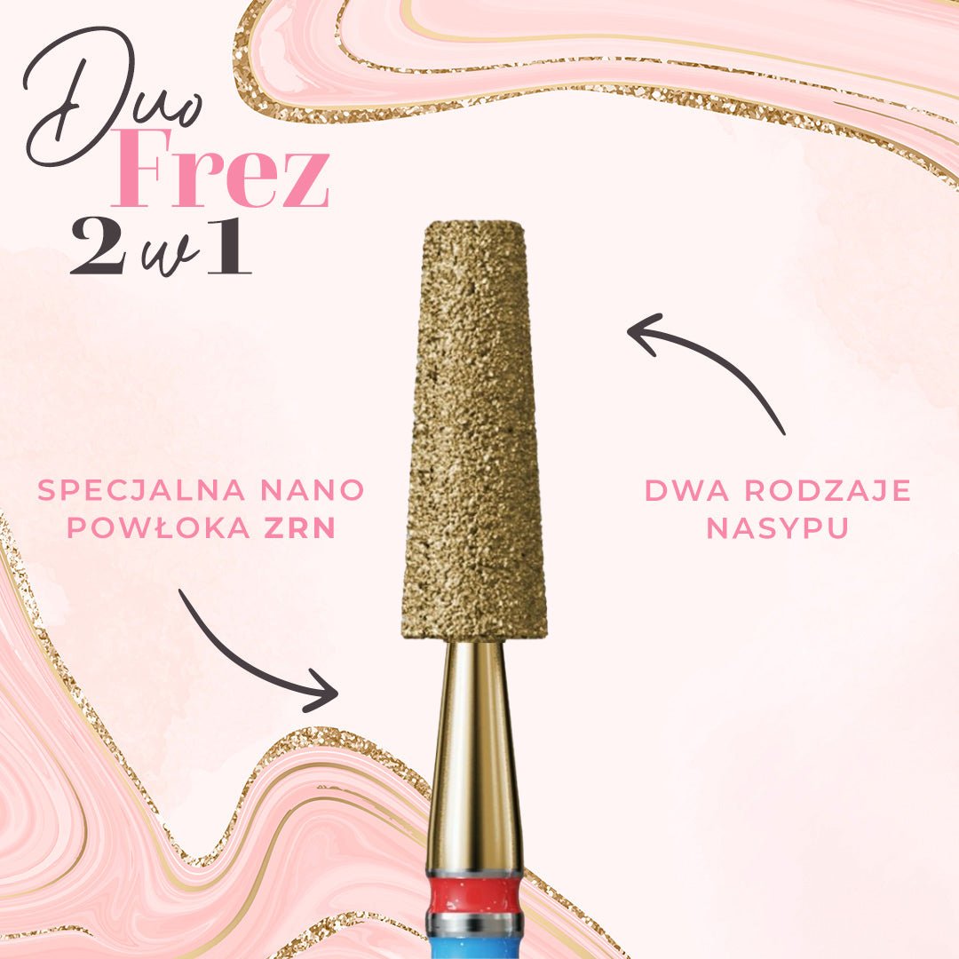 Long truncated cone bit with 2-in-1 grit DuoFrez 172.FM.031 - iqnails