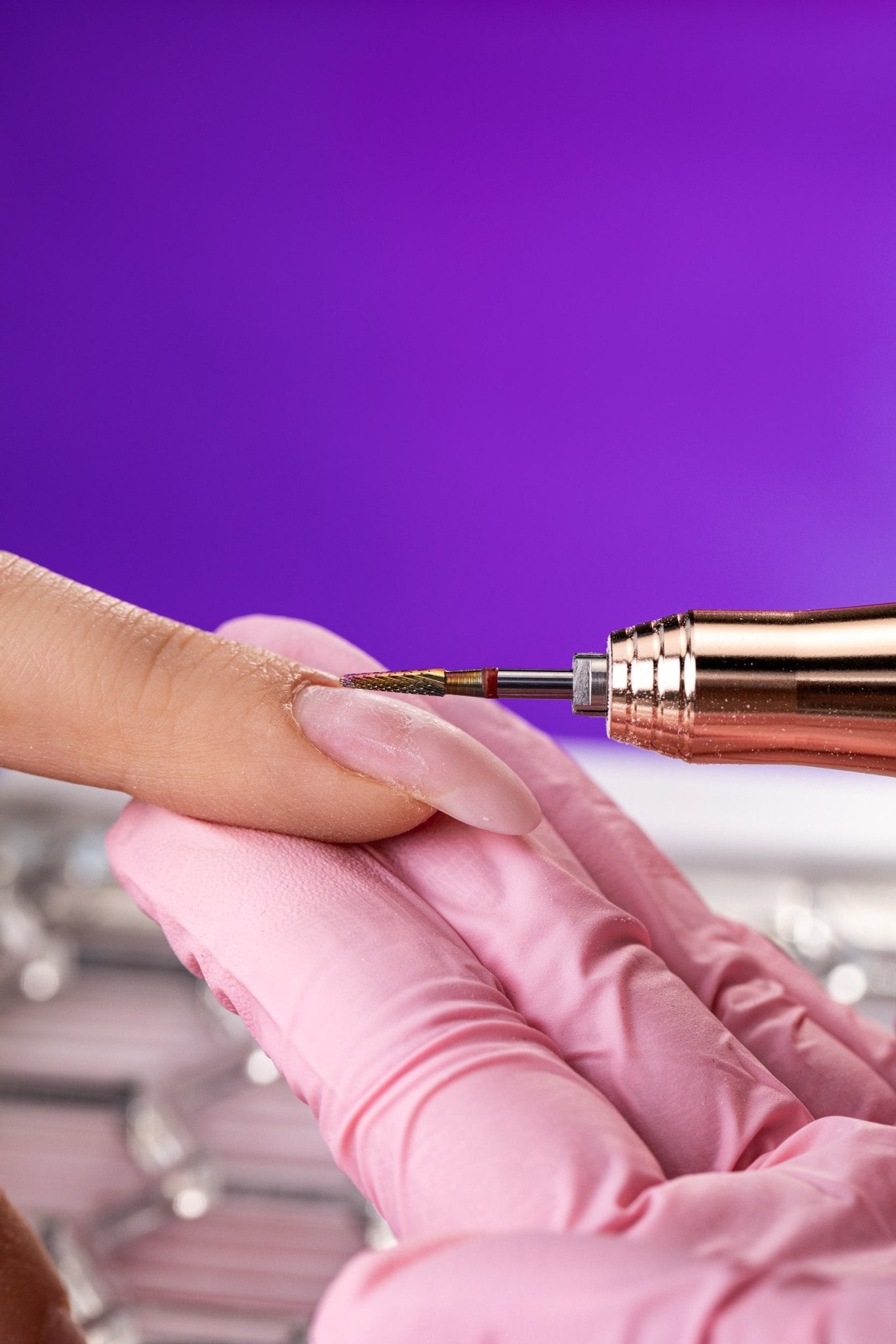 3-in-1 carbide bit for cuticles with Kameleon coating - gentle cone - iqnails