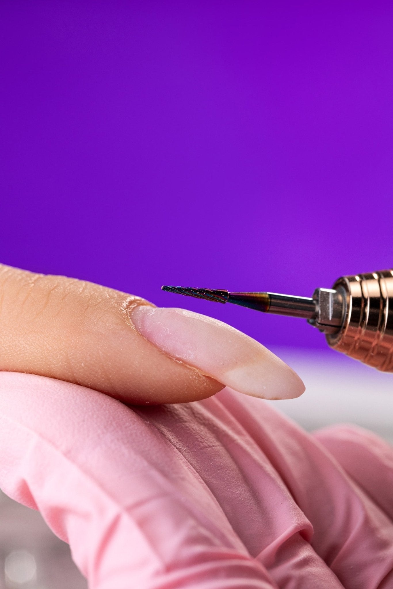 Carbide bit 3-in-1 for cuticles with Kameleon coating - standard cone - iqnails