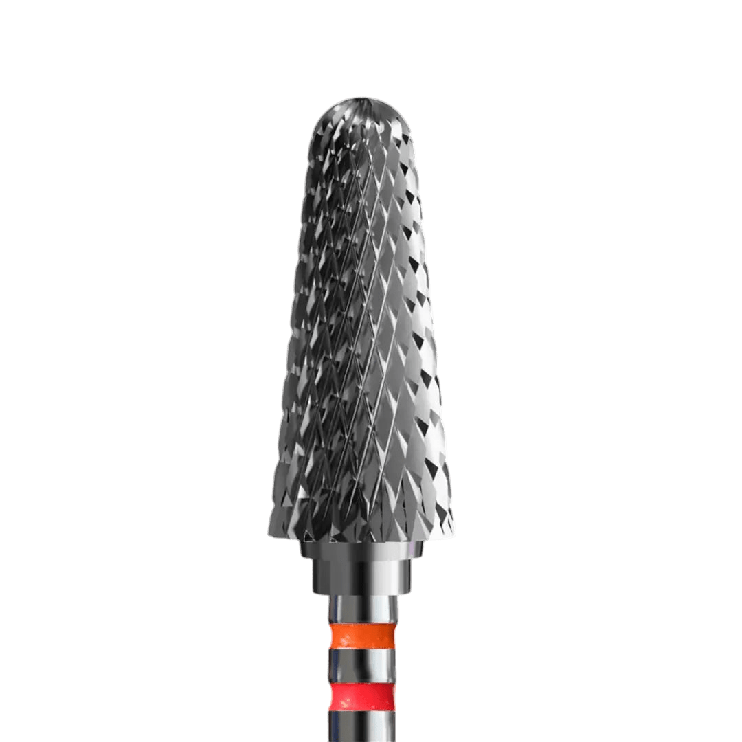 Sintered carbide bit for left-handed nail techs - hybrid fine cone - iqnails