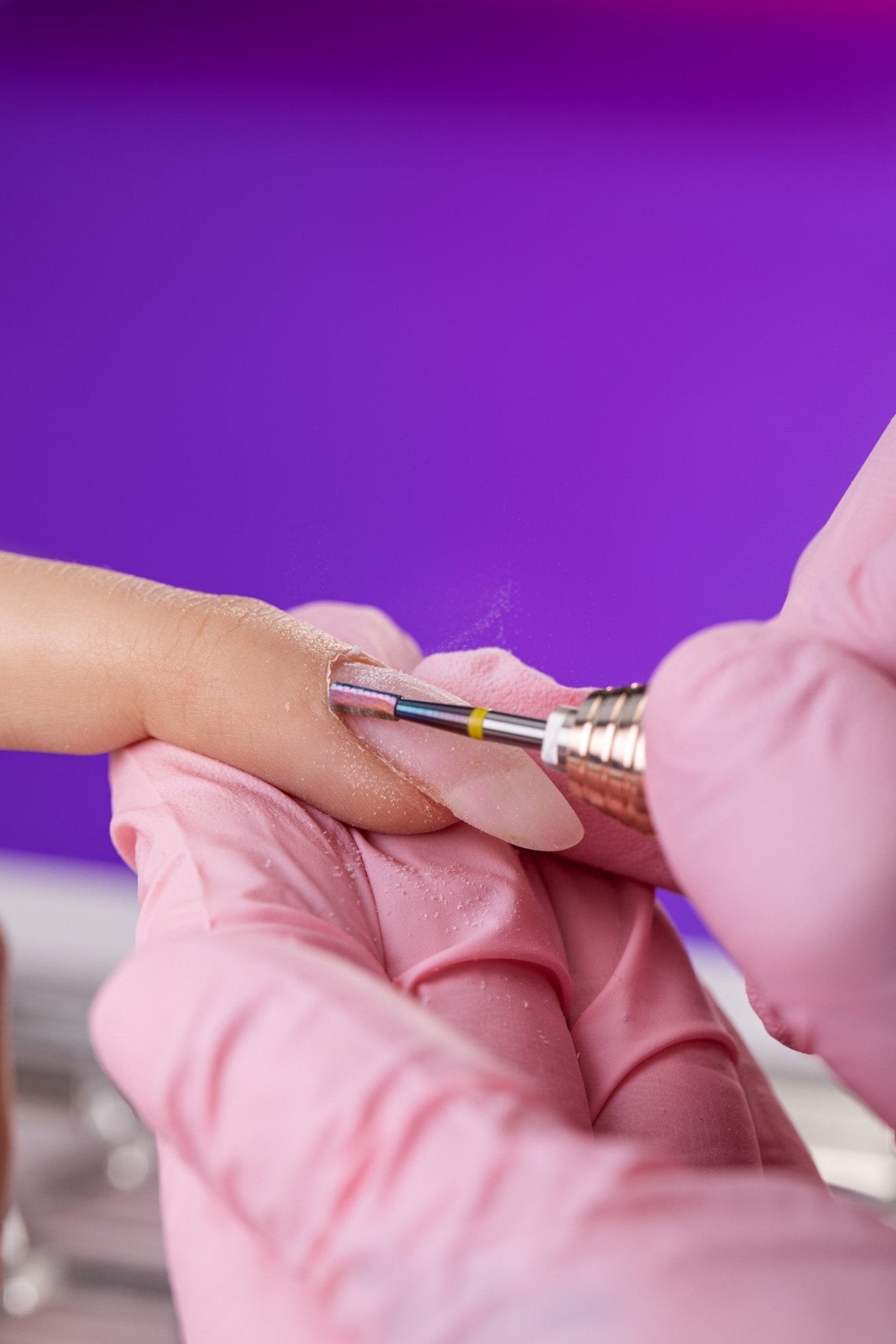 Sintered carbide bit for cuticles with kameleon coating - extra gentle inverted cone - iqnails