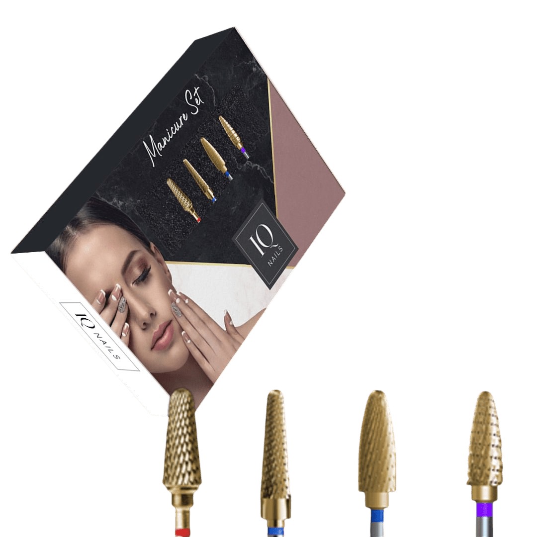 Gold Set for hybrid polish and gel - Set of 4 bits - iqnails