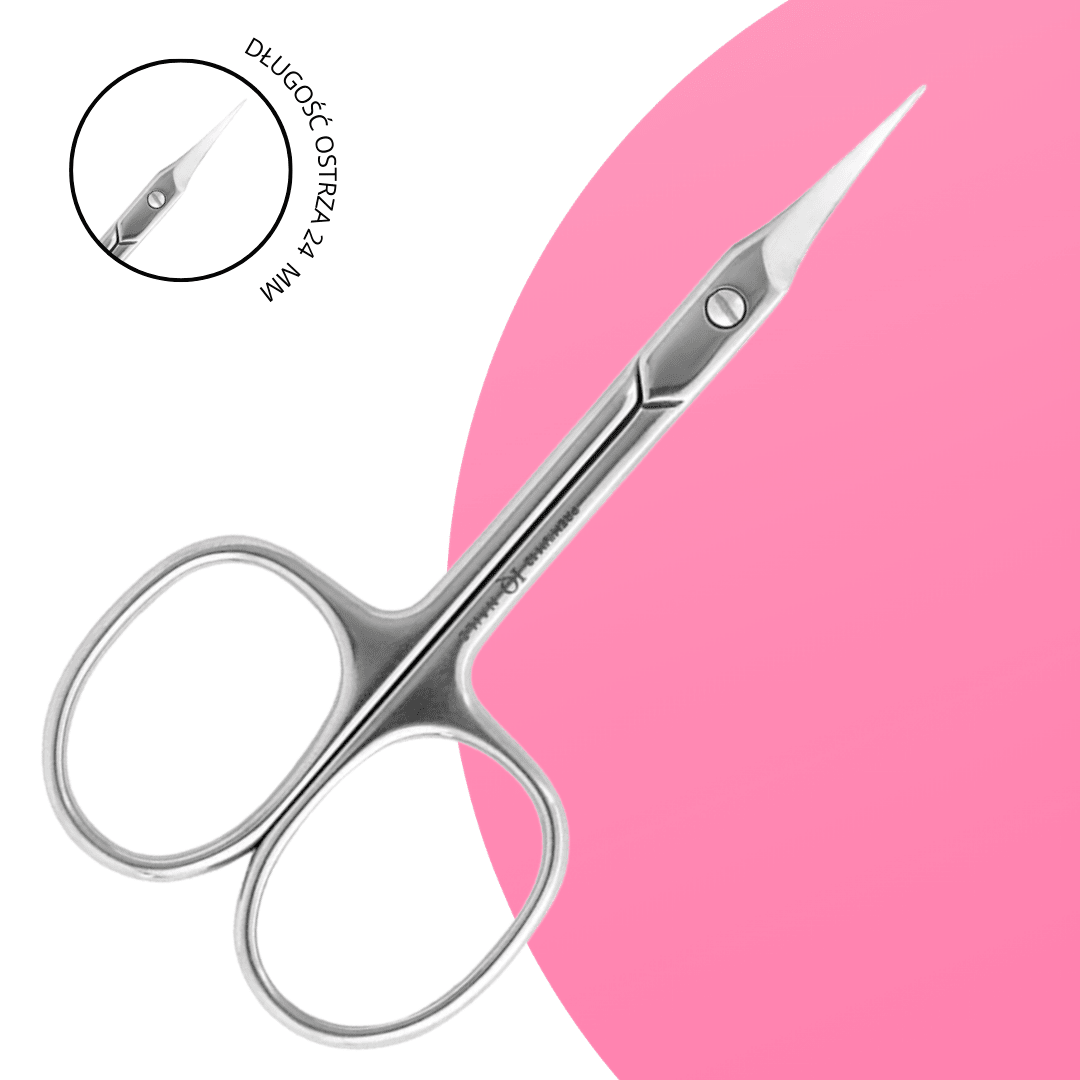 Premium Cuticle Scissors Blade Length 24 mm - iqnails