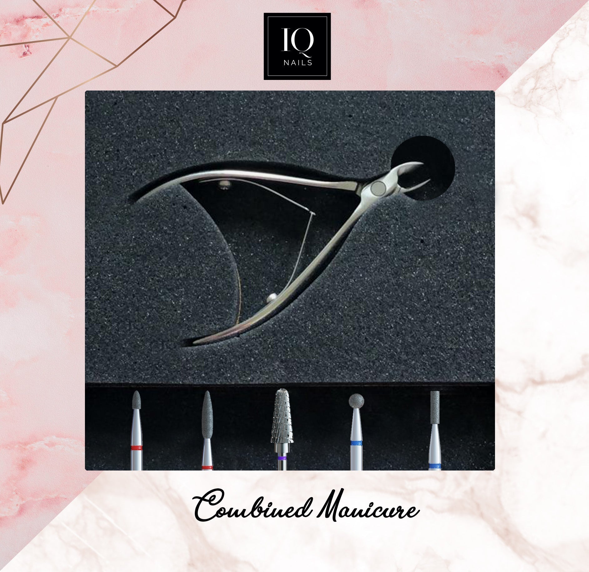 Combo Set with nippers for combined manicure - iqnails