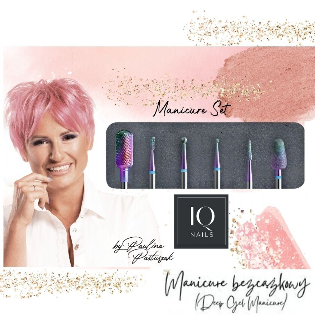 Set of bits for Deep Gel Manicure (nipperless manicure) by Paulina Pastuszak – iqnails