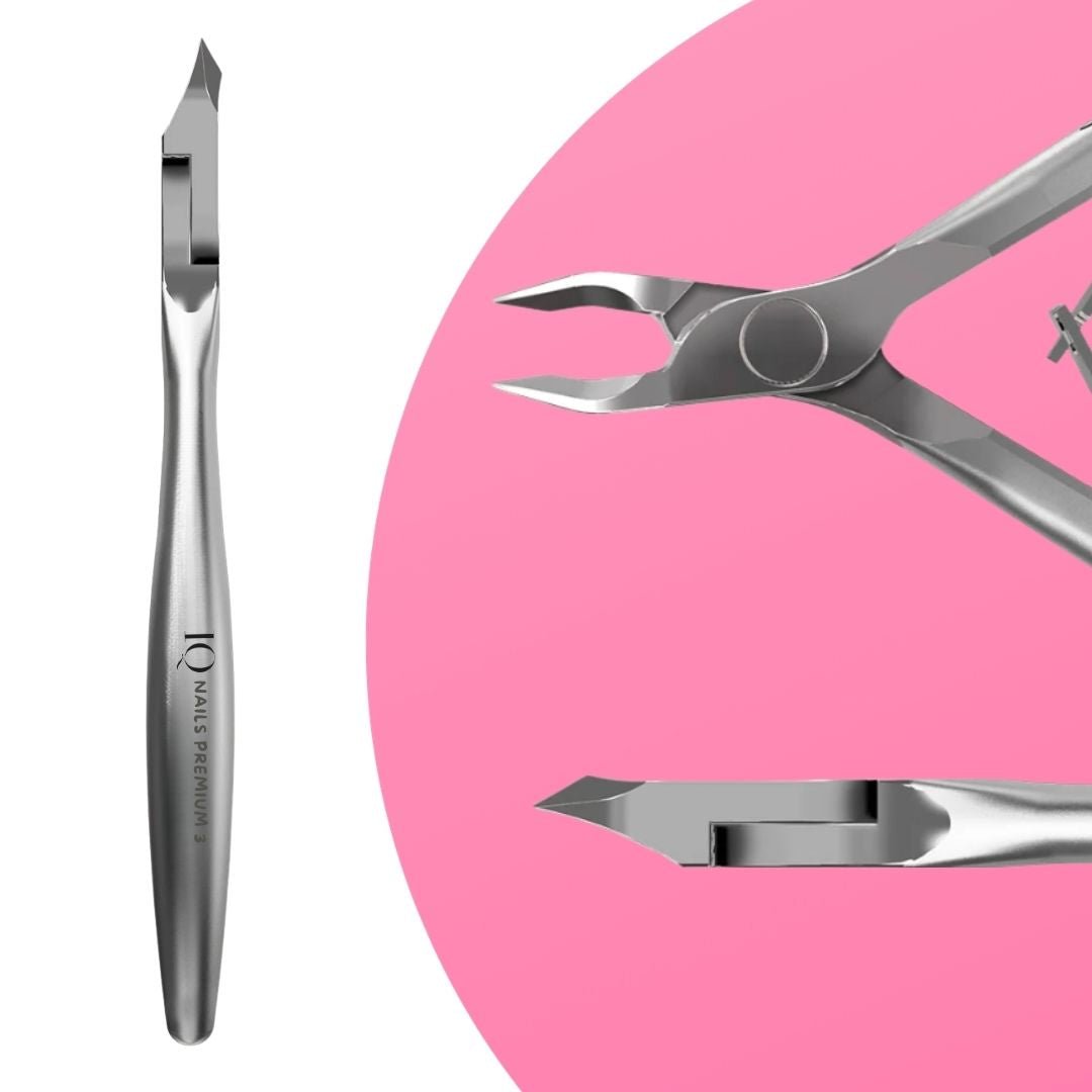 Premium Cuticle Nippers (11 cm Blade Length 5 mm) - iqnails