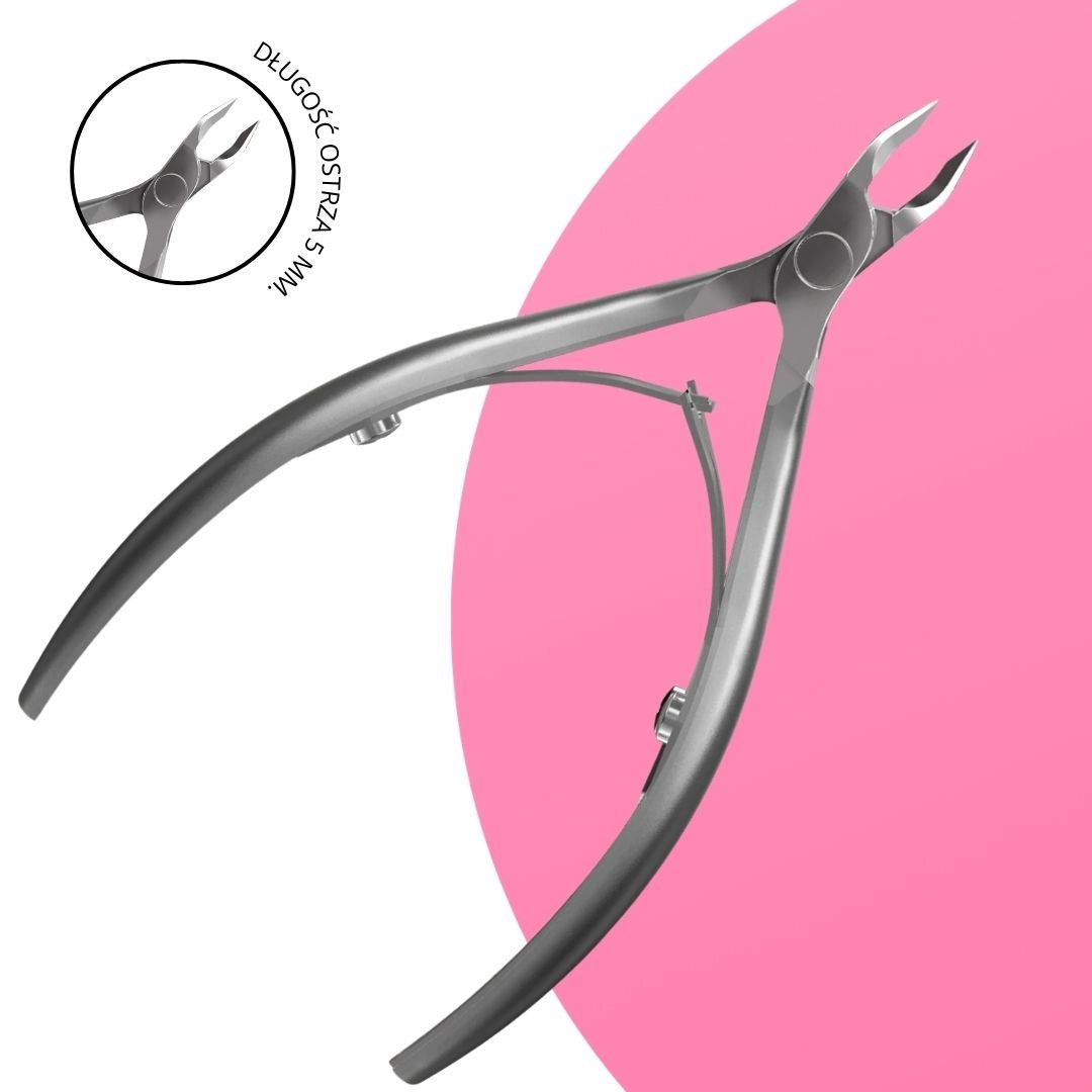 Premium Cuticle Nippers (11 cm Blade Length 5 mm) - iqnails