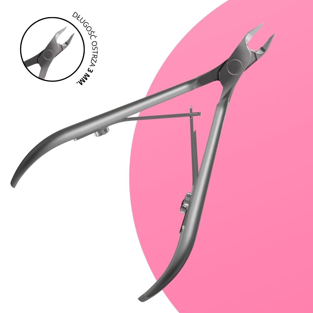 Premium Cuticle Nippers Blade Length 3 mm - iqnails