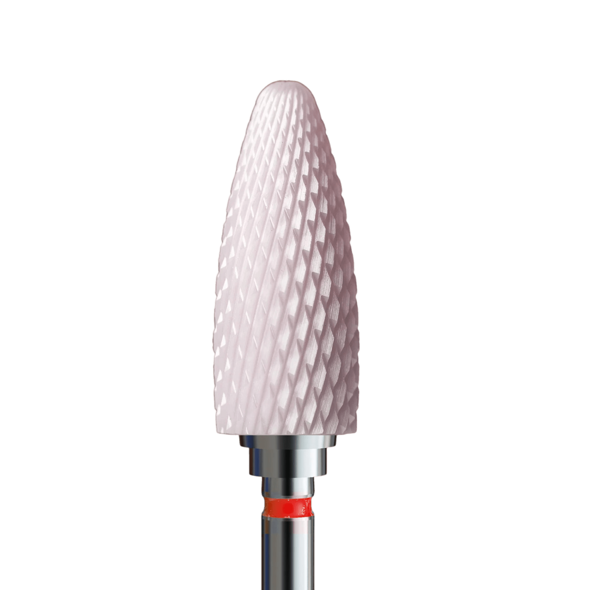 Pink ceramic drill bit for hybrid and gel - tapered cone - iqnails