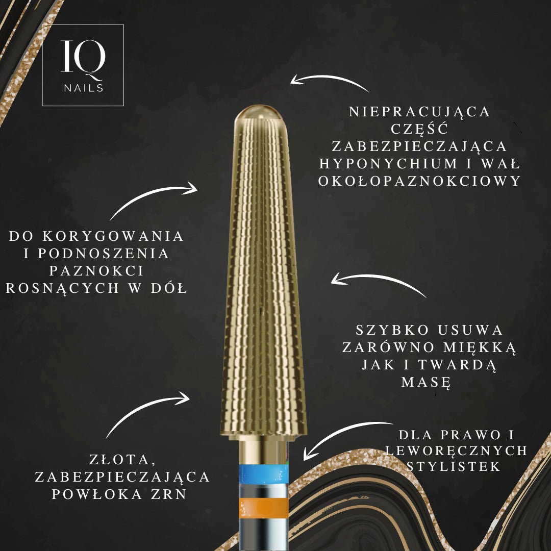 Frez Magic ReFresh by Marcelina Rawka for correcting downward-growing nails - delicate cone - iqnails