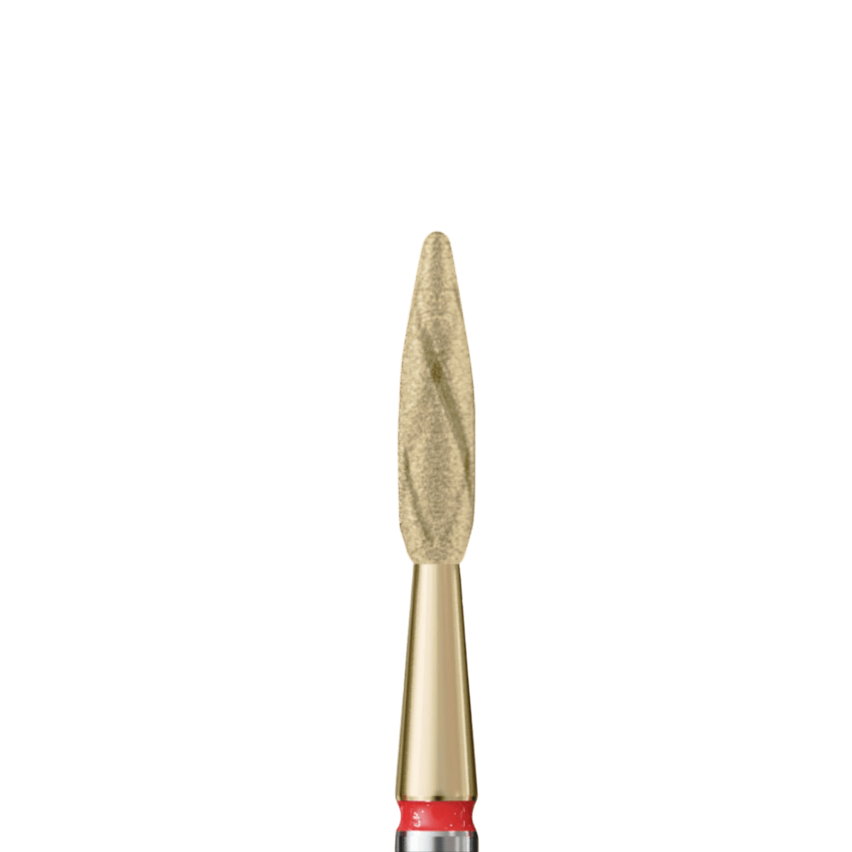 Bit in a long flame shape with cuts COOL BITS GOLD LINE 243R.X514.023 - iqnails