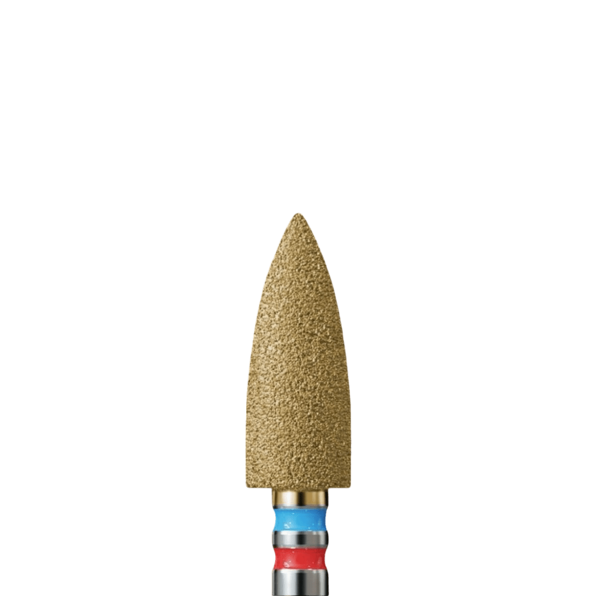Large long flame-shaped bit with 2-in-1 grit DuoFrez - iqnails