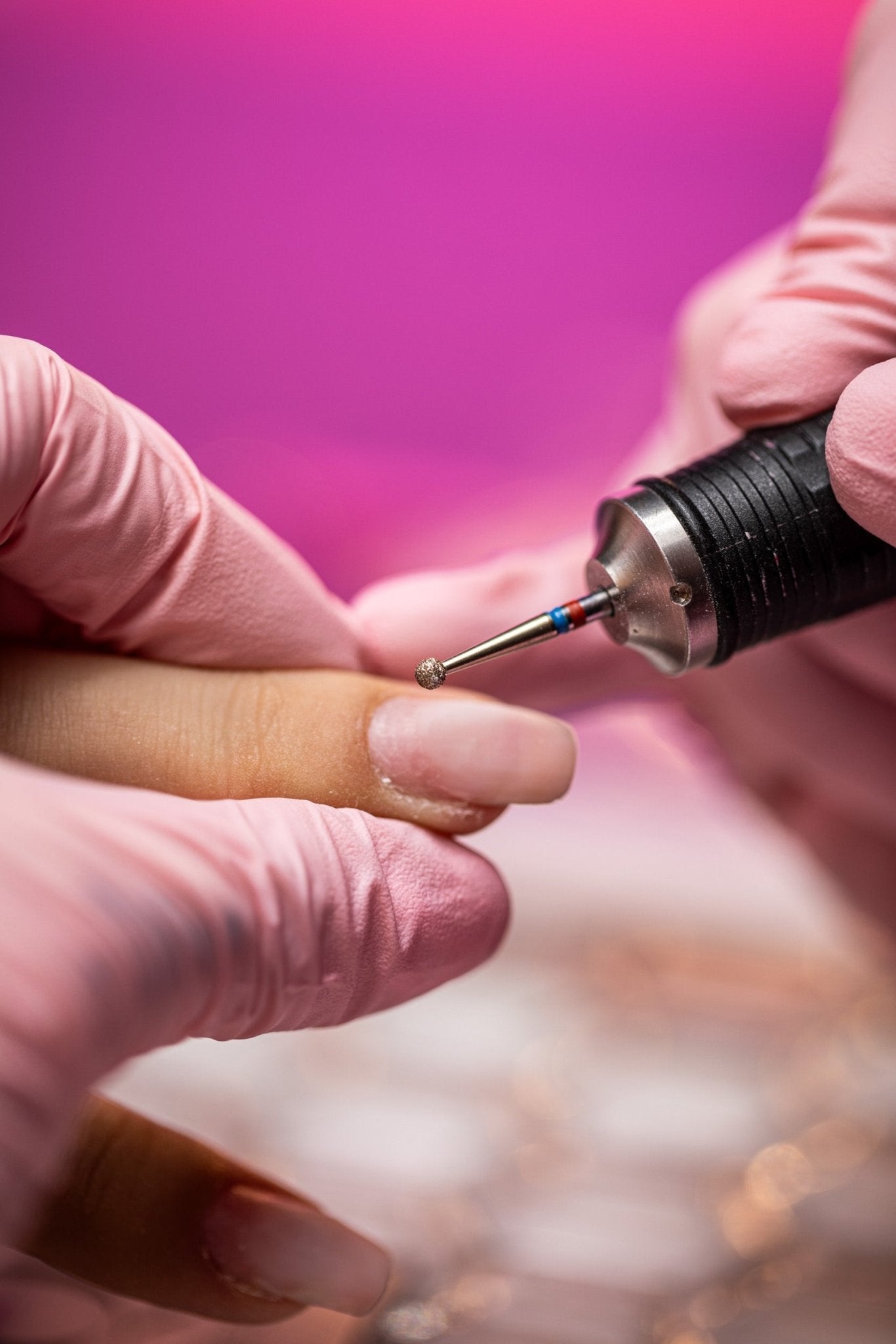 Ball-shaped bit with 2-in-1 grit DuoFrez - iqnails