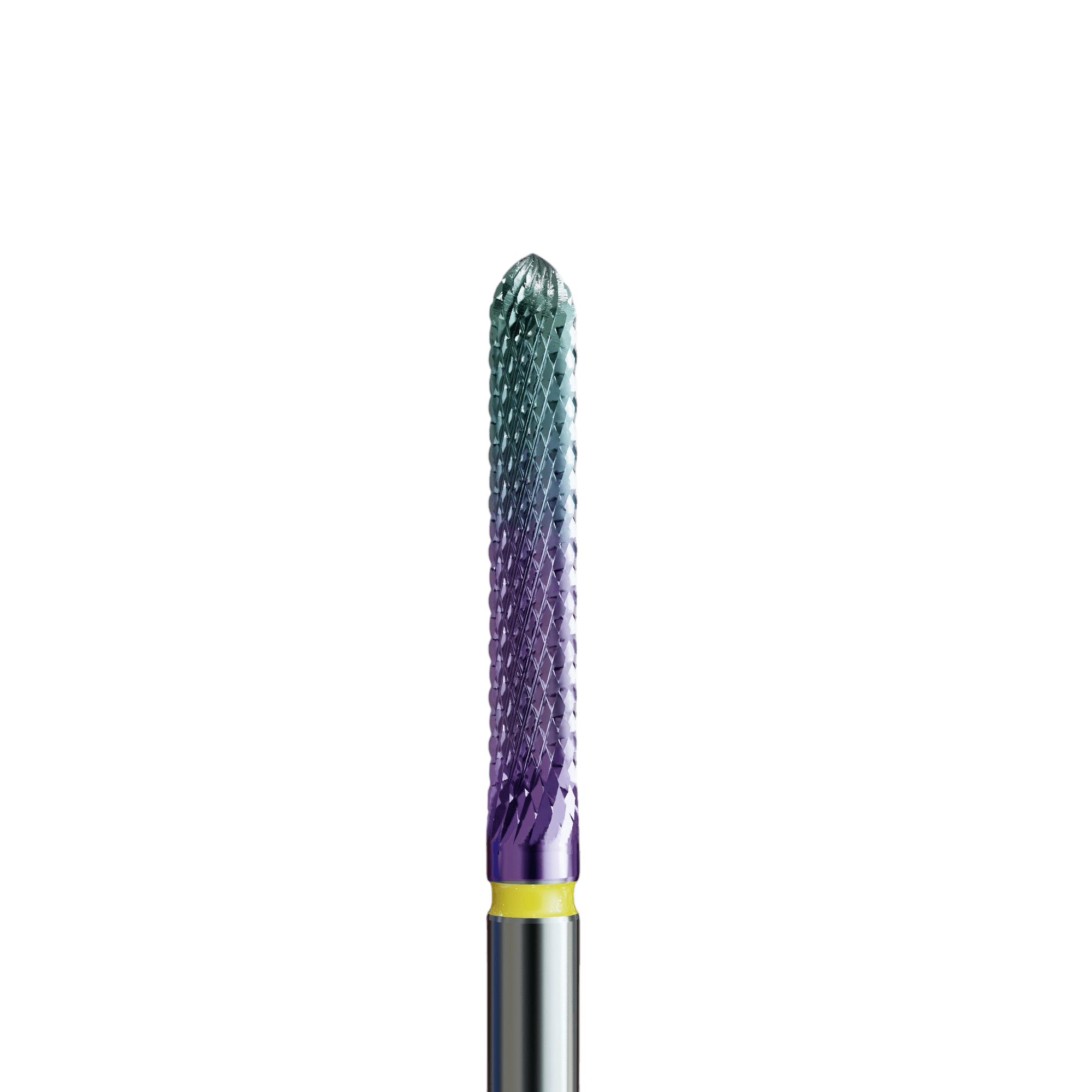 Carbide 3-in-1 bit for cuticles with chameleon coating - very delicate cone - iqnails