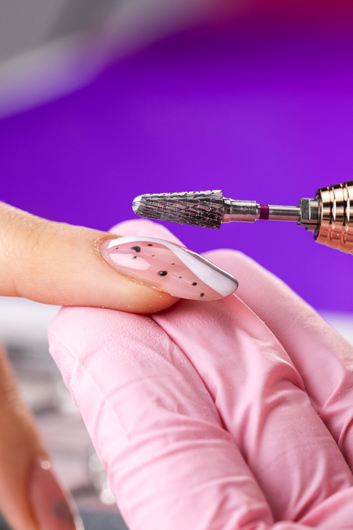 5-in-1 sintered carbide bit for hybrid polish and gel - gentle cone - iqnails