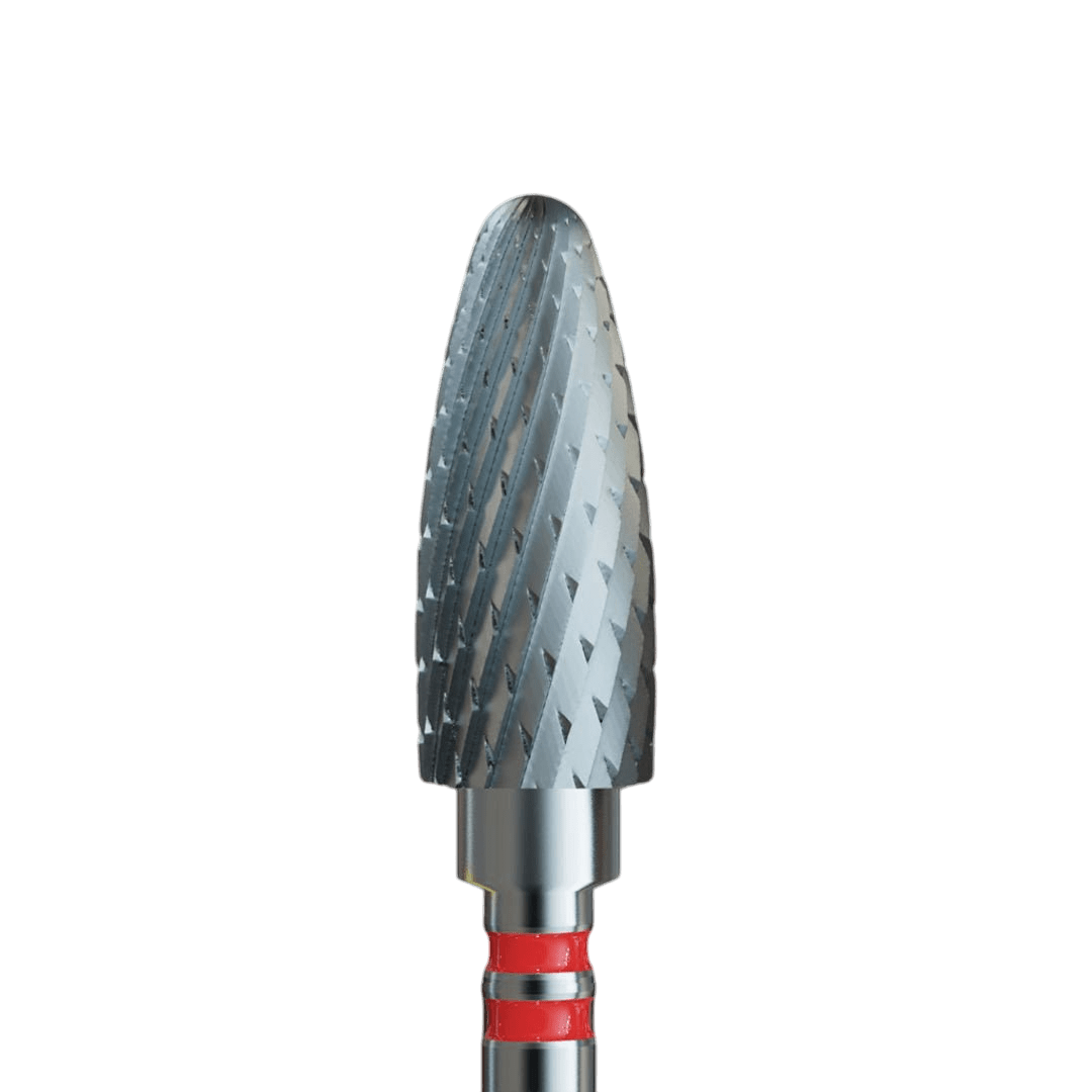 Bit z carbide spiekanego dla left-handed do hybrid - delikatna szyszka - iqnails