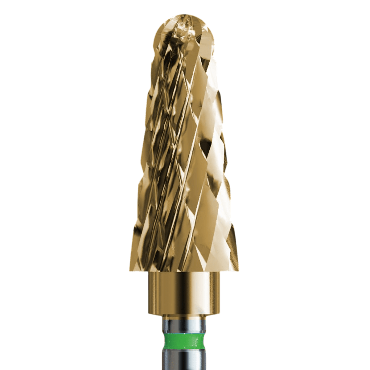 Carbide bit for acrylic and gel with gold coating - collecting cone - iqnails
