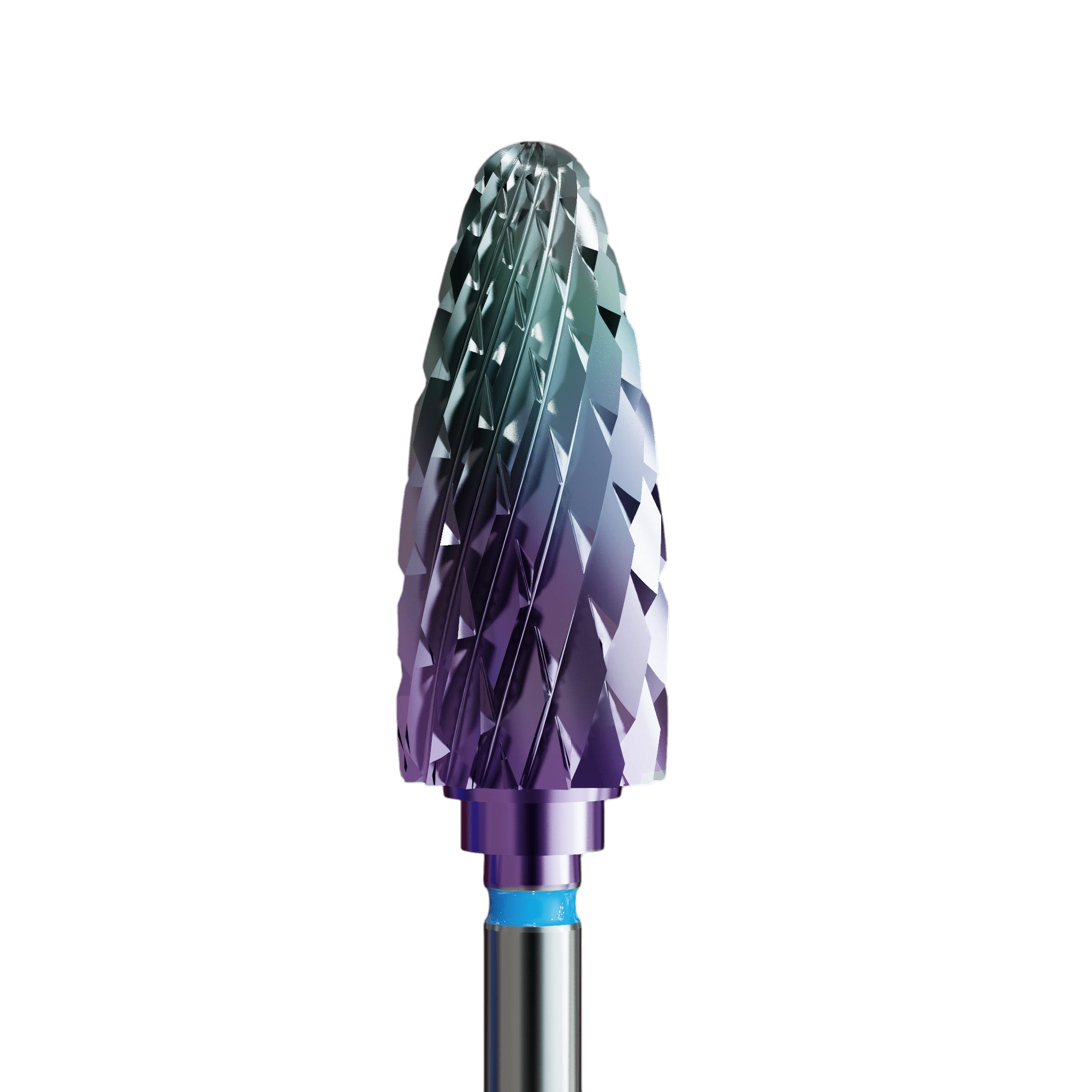 Sintered carbide bit for hybrid polish, gel and acrylic with Kameleon coating - standard barrel - iqnails