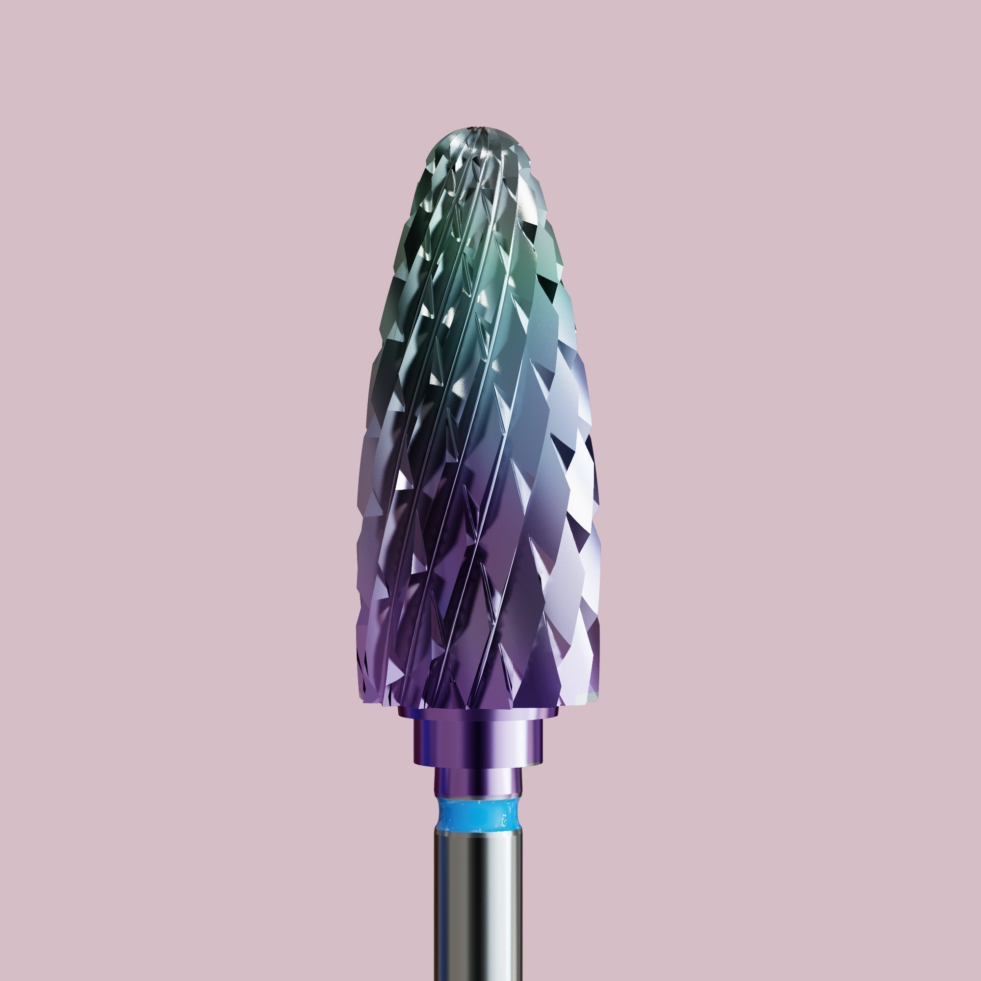 Sintered carbide bit for hybrid polish, gel and acrylic with Kameleon coating - standard barrel - iqnails