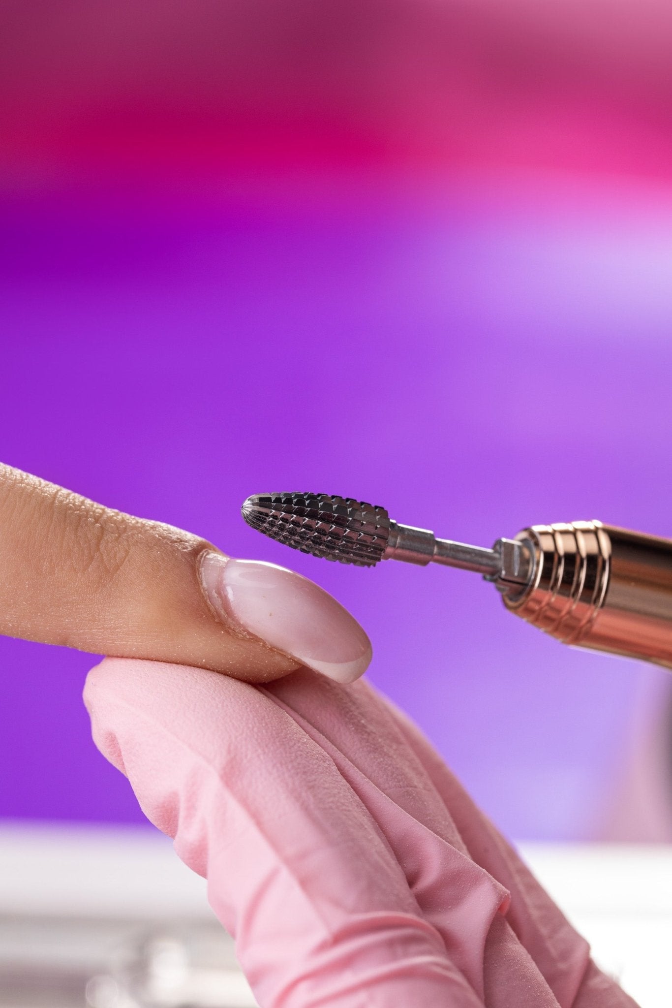 Carbide bit for hybrid polish, gel and acrylic - collecting cone - iqnails