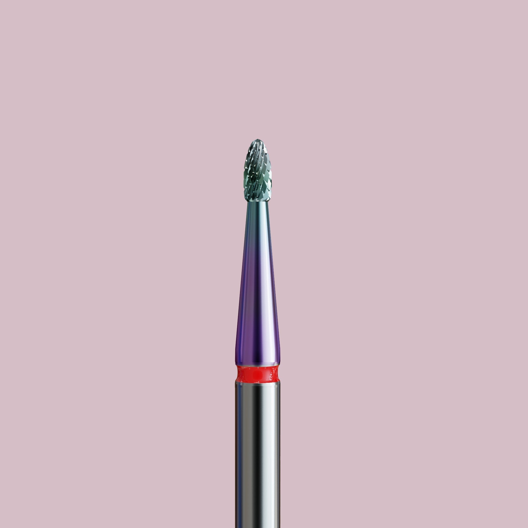 Sintered carbide bit for cuticles with kameleon coating - fine olive - iqnails