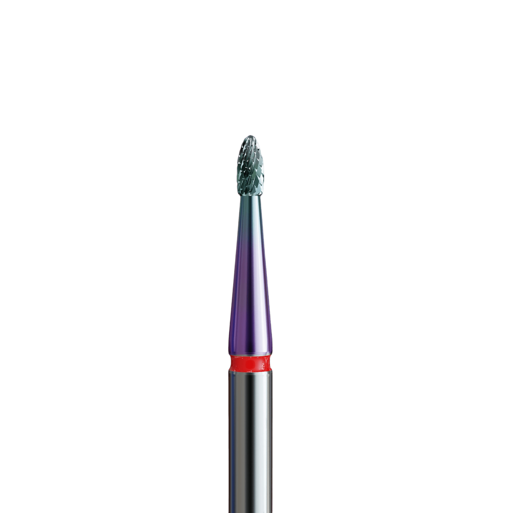 Sintered carbide bit for cuticles with kameleon coating - fine olive - iqnails