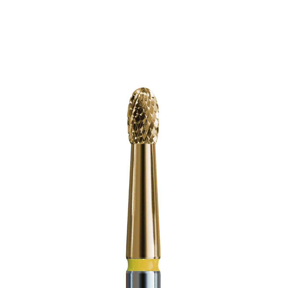 Sintered carbide bit for cuticles with gold coating - extra gentle olive - iqnails
