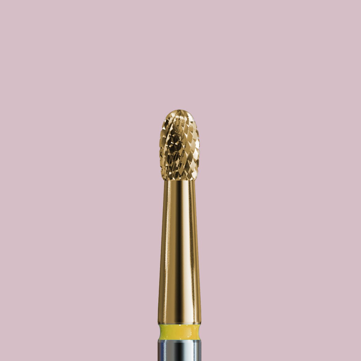 Sintered carbide bit for cuticles with gold coating - extra gentle olive - iqnails