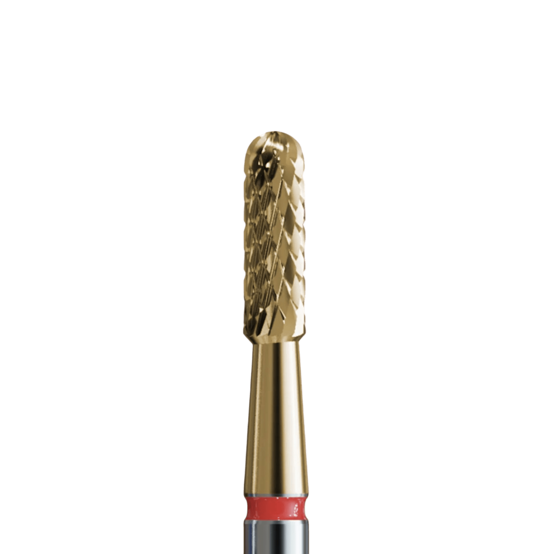 Sintered carbide bit for cuticles with gold coating - fine cylinder - iqnails