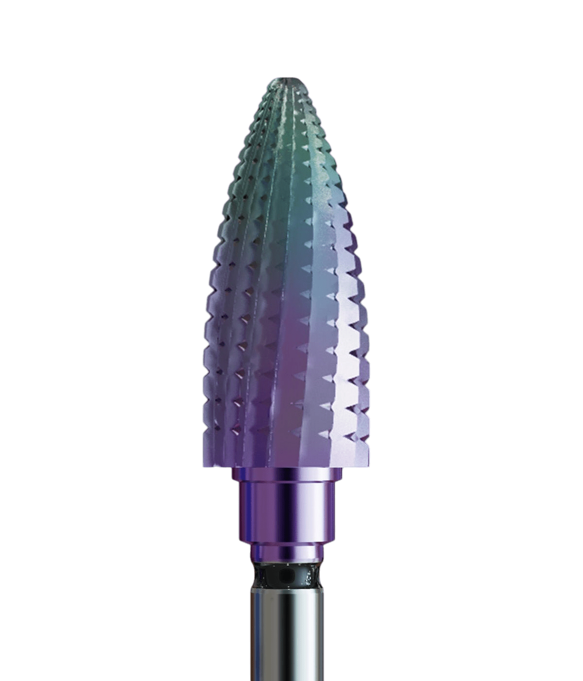 Carbide sintered bit for removing old nail styles with Kameleon coating - extra coarse cone - iqnails