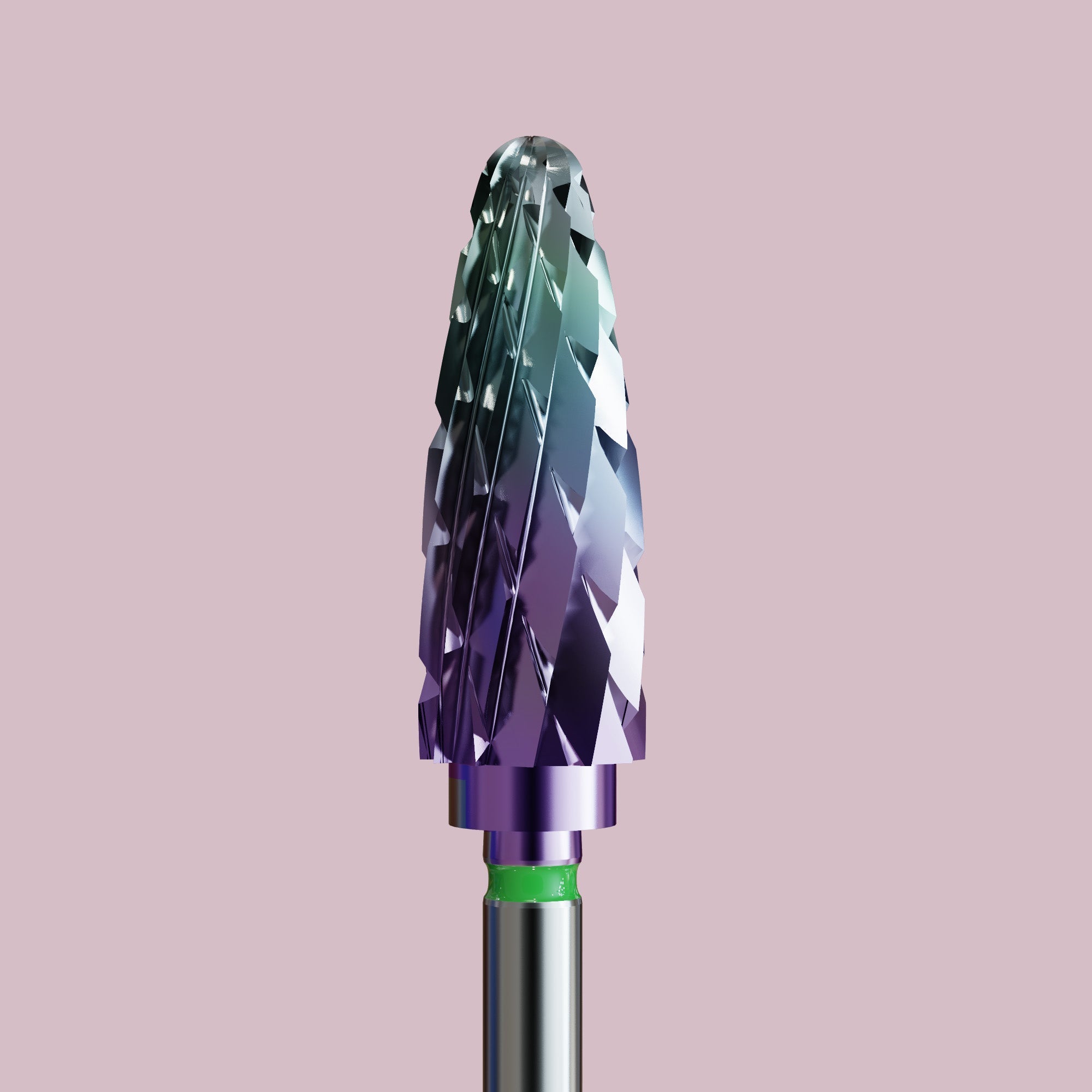 Sintered carbide bit for gel and acrylic with Kameleon coating - collecting bullet - iqnails