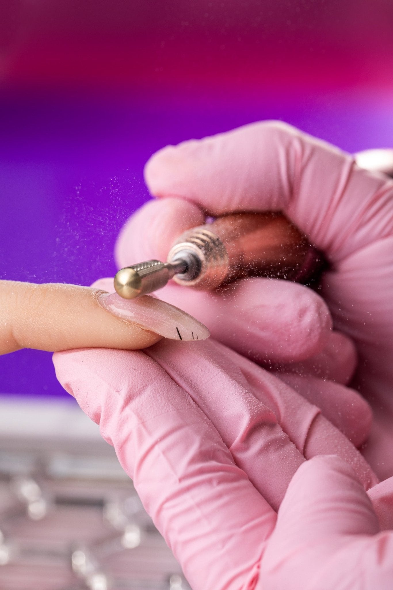 Sintered carbide bit perfect for hybrid polish and gel with gold coating - gentle cylinder - iqnails