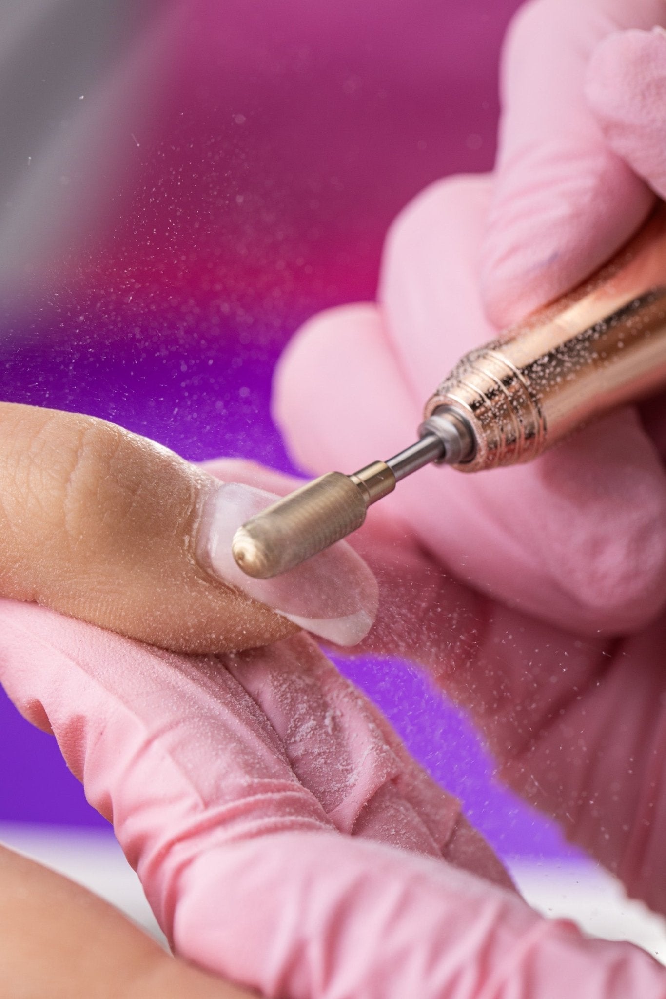 Sintered carbide bit with active top for hybrid polish and gel with gold coating - gentle cylinder - iqnails