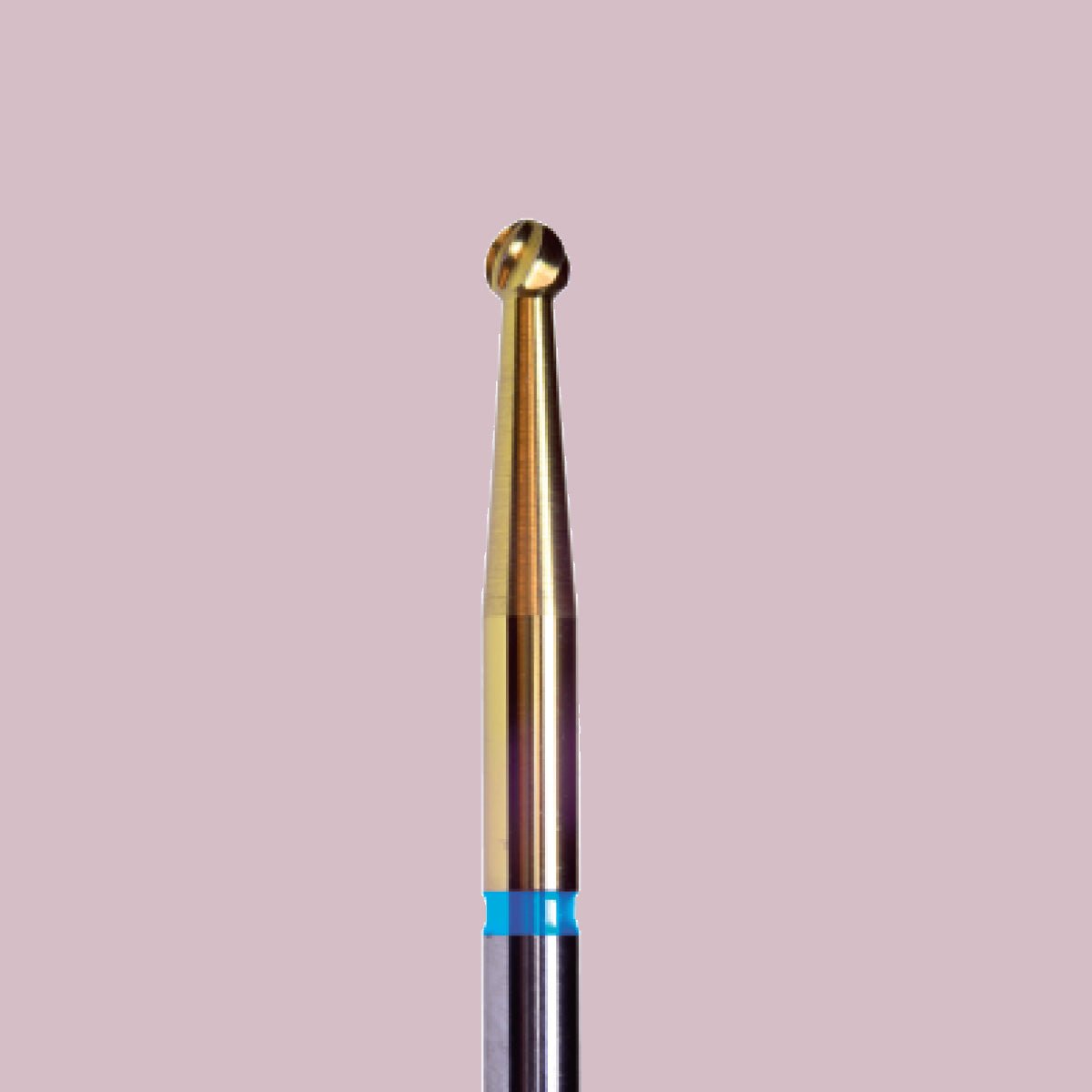 Sintered carbide bit with gold coating - standard ball - iqnails
