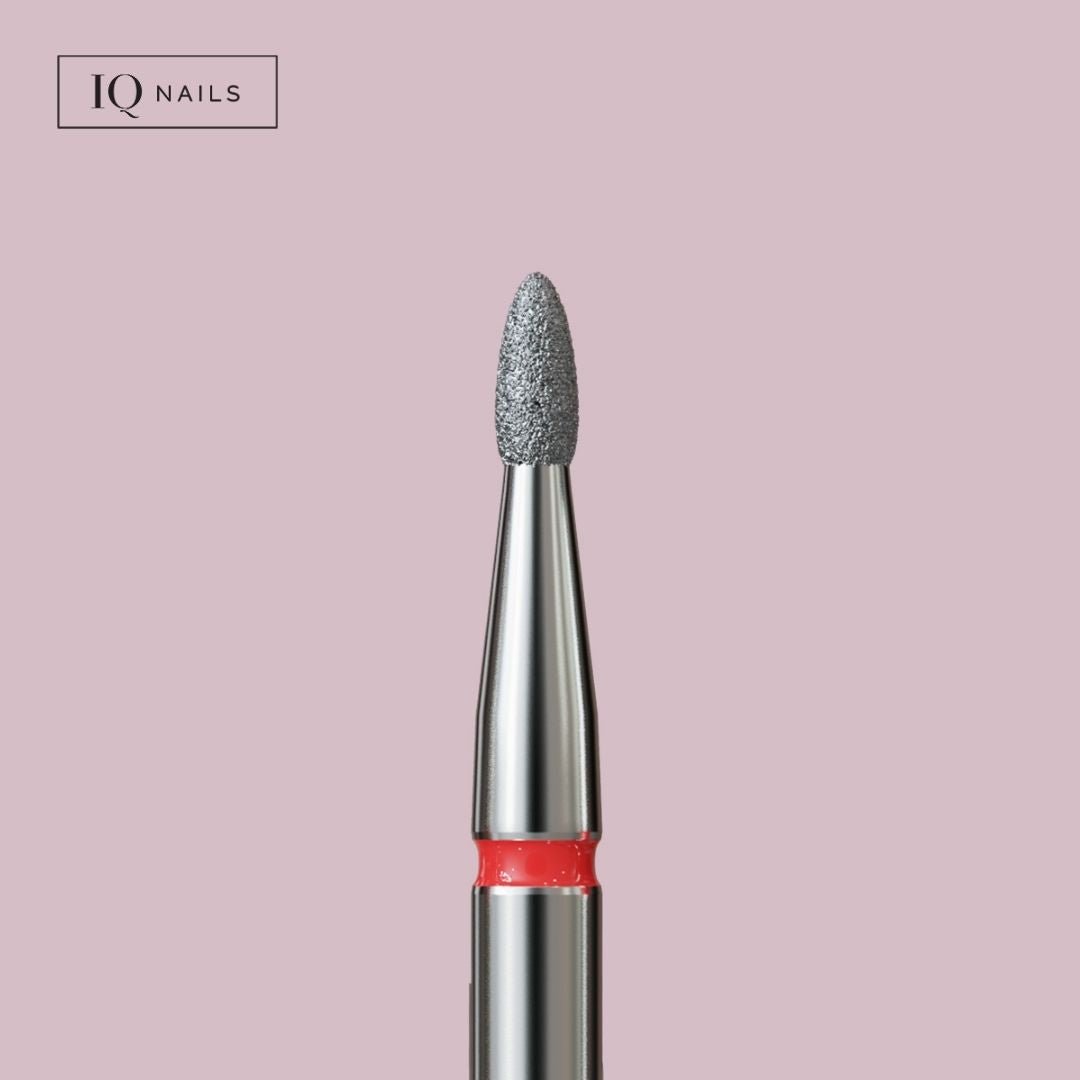 Diamond Bits for Cuticles - Delicate Flame. Various Sizes - iqnails