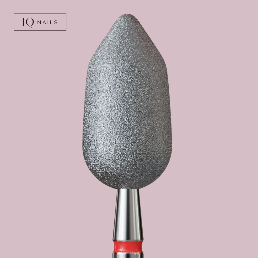 Diamond bits for cuticles and nails - delicate flame. Various sizes - iqnails