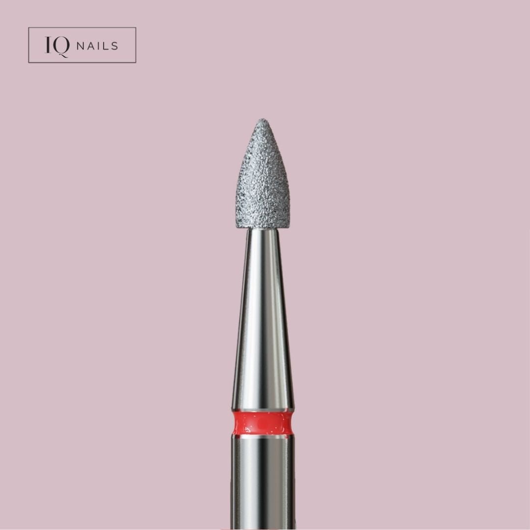 Diamond bits for cuticles and nails - delicate flame. Various sizes - iqnails