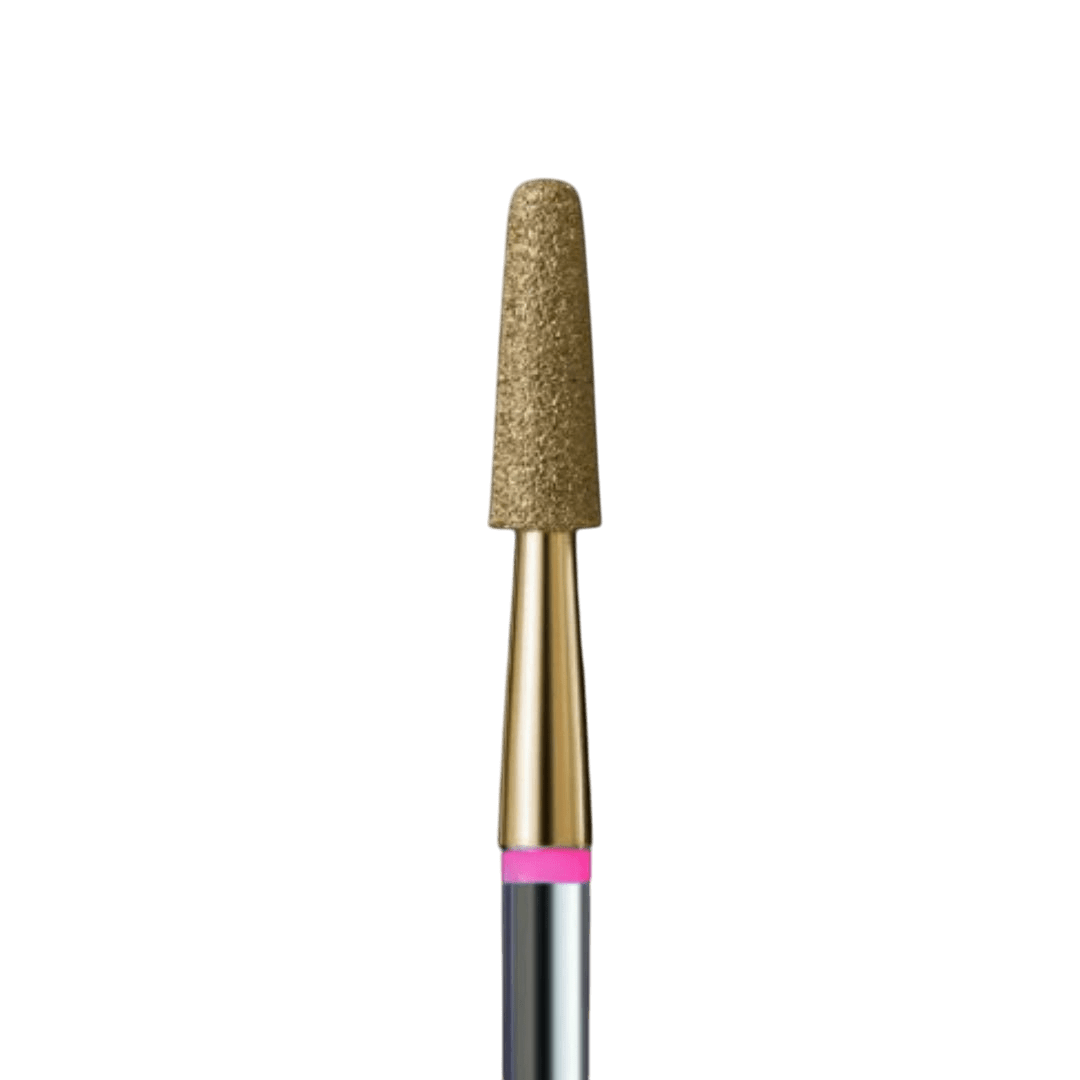 Les Frez diamond bit with gold coating - cone - iqnails