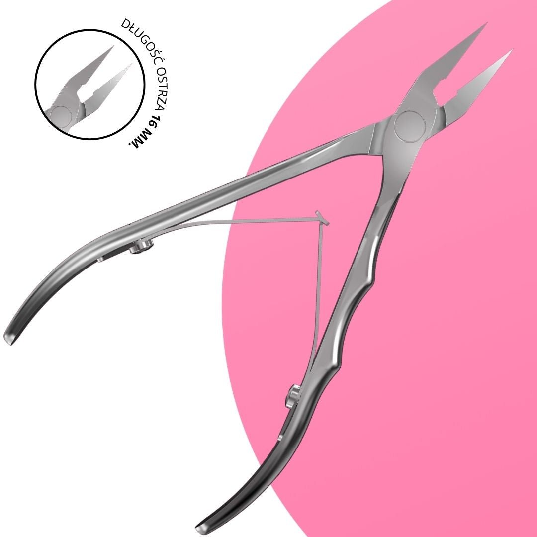 Professional ingrown nail nippers PREMIUM 10 (16 mm) - iqnails