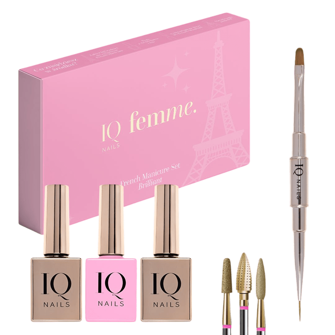 Brilliant French manicure set - iqnails