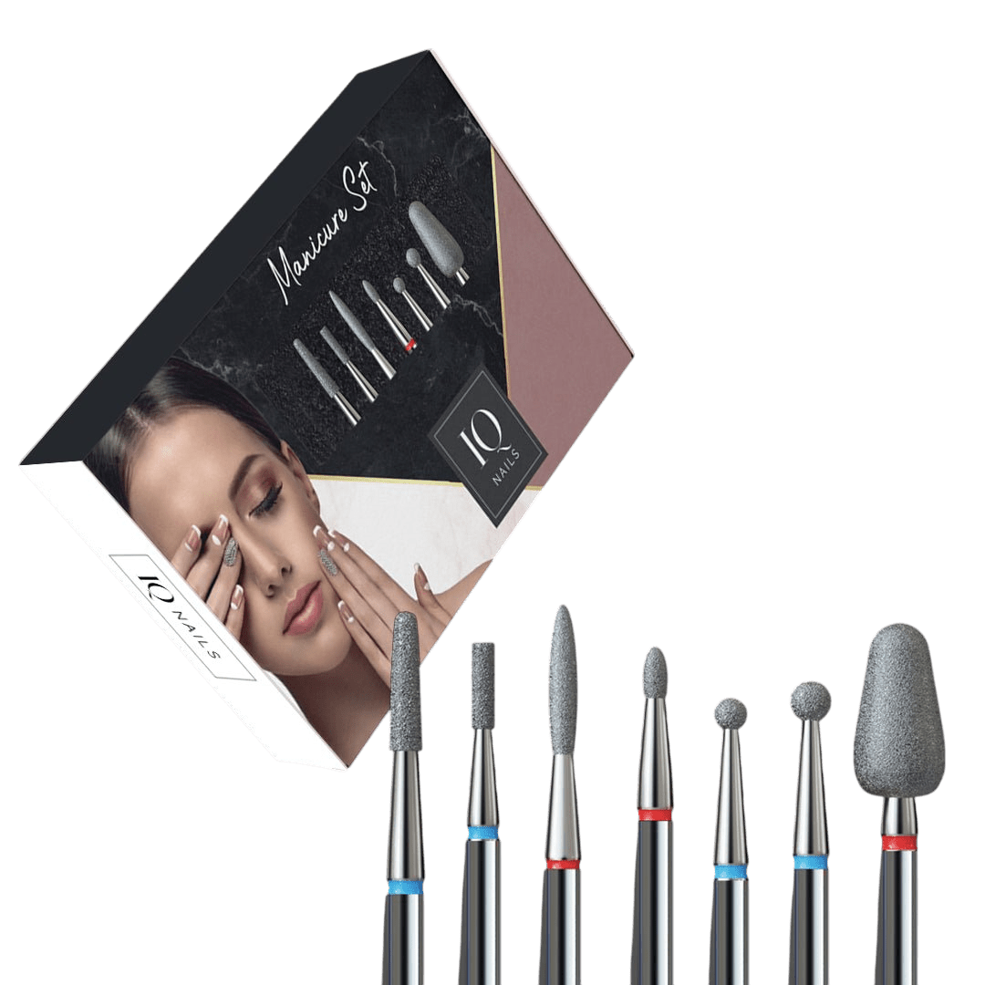 Maxi Set - 7 diamond bits for cuticle removal - iqnails